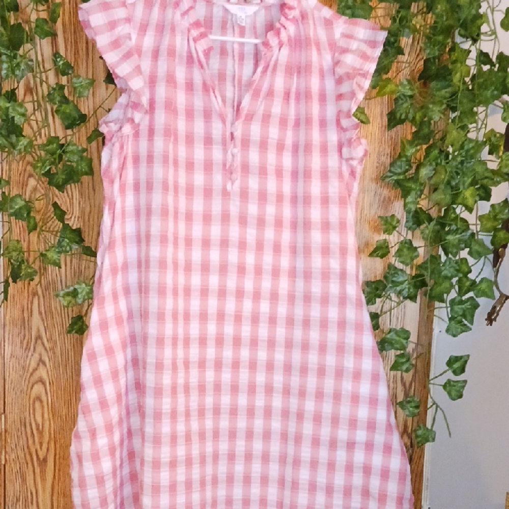 Pink Gingham Women's Dress